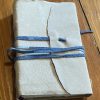 Tan leather Journal with Blue Tie
